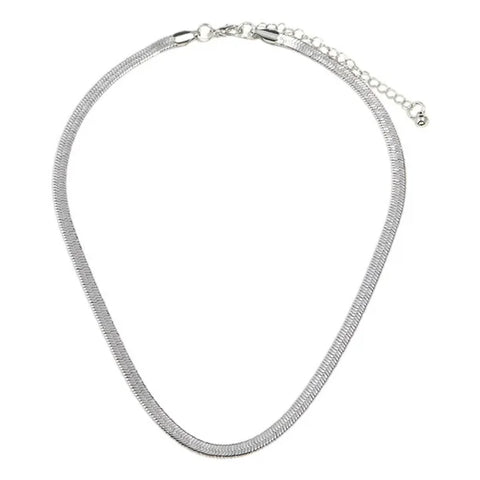 Lock Initial Necklace Silver