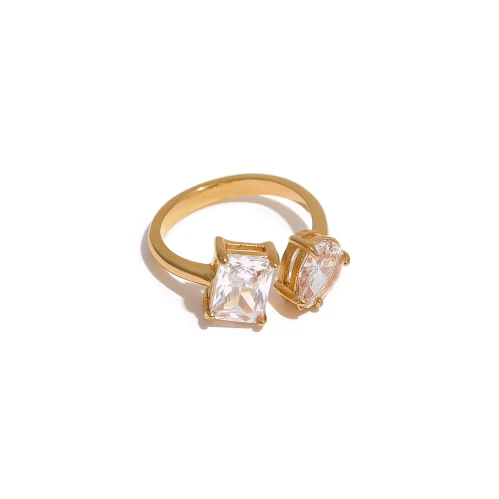 Double CZ Ring