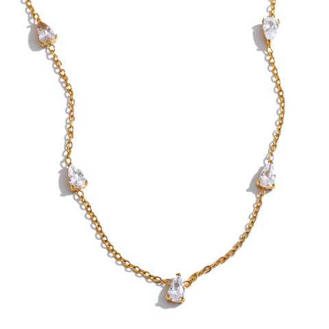 Lock Initial Necklace Silver