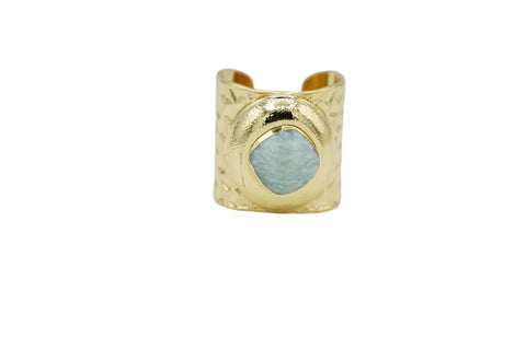 Gold Mother of Pearl Ring