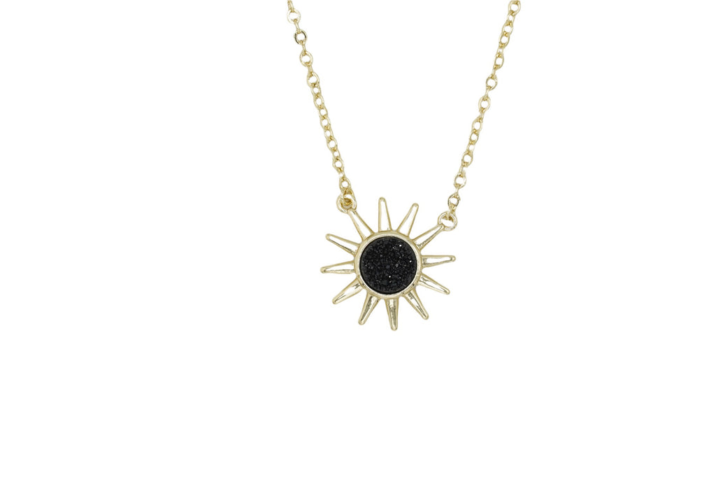 Druzy Sun Necklace