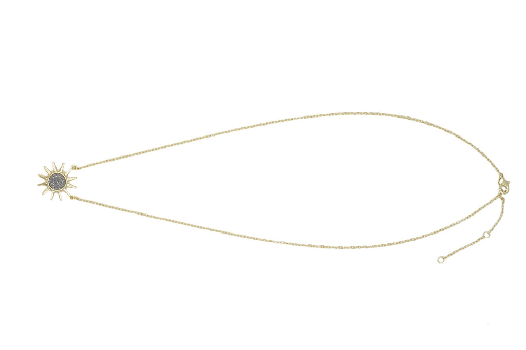 Druzy Sun Necklace