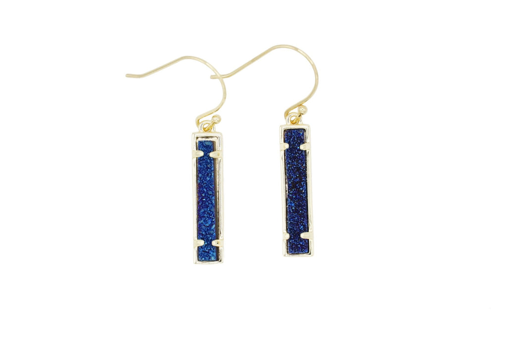 Druzy Bar Earring