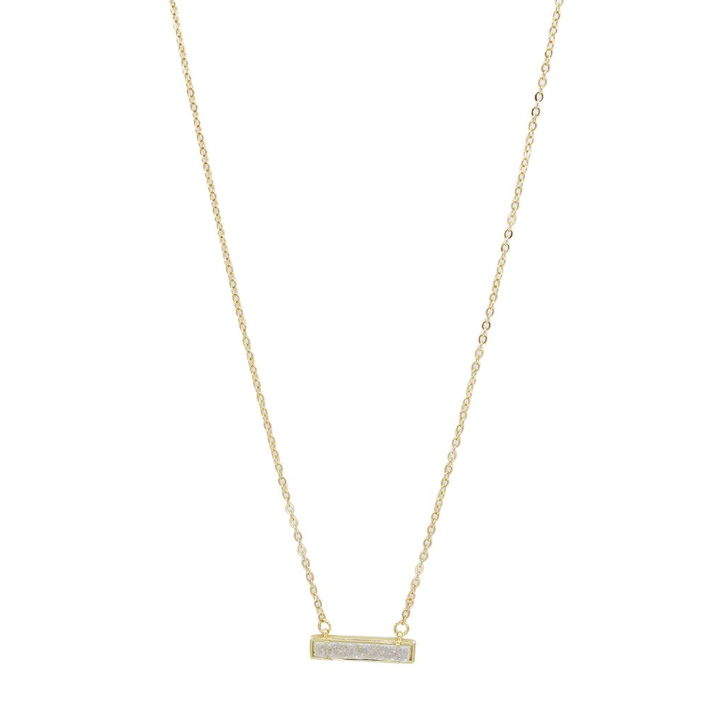 Druzy Bar Necklace