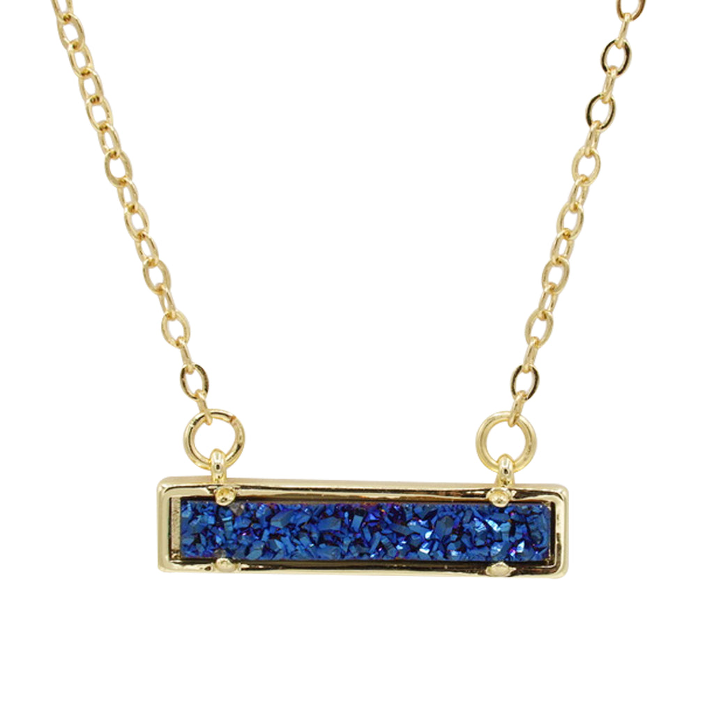 Druzy Bar Necklace