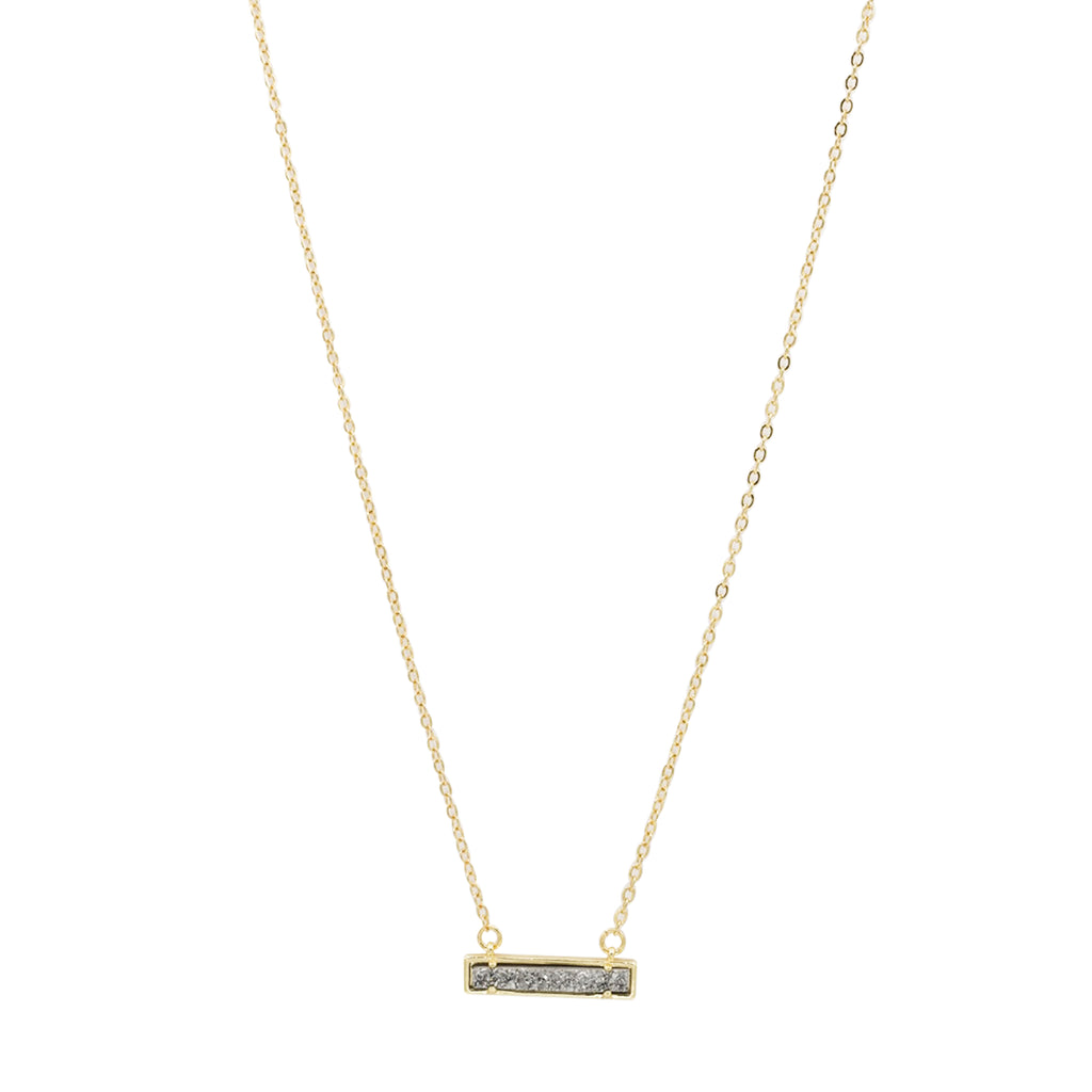 Druzy Bar Necklace