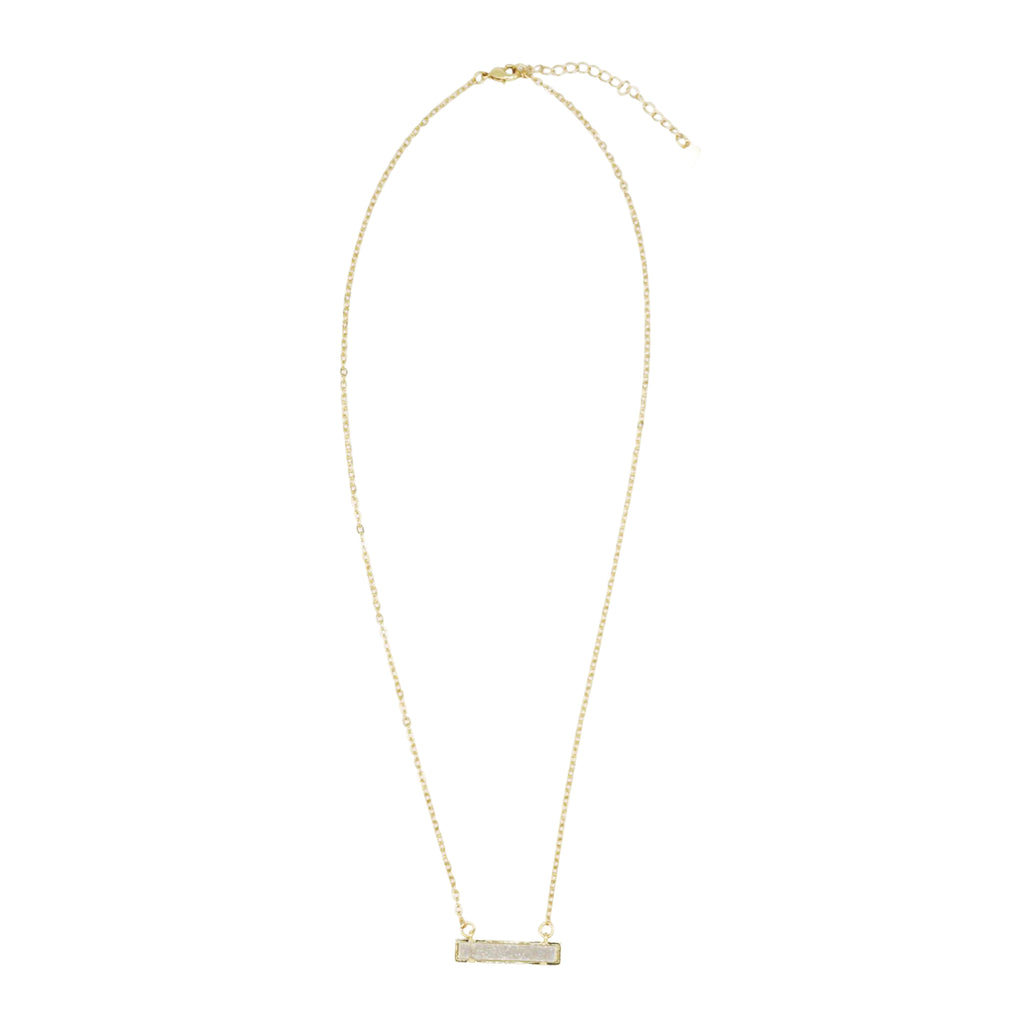 Druzy Bar Necklace