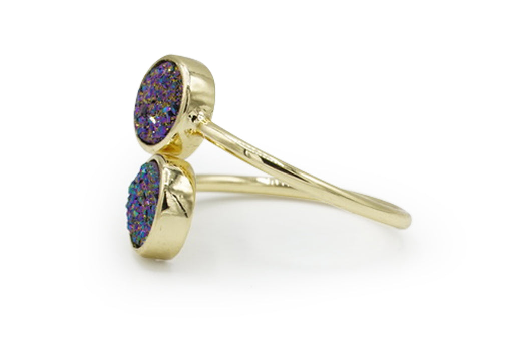 Druzy Double Ring