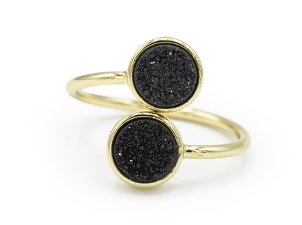 Druzy Double Ring