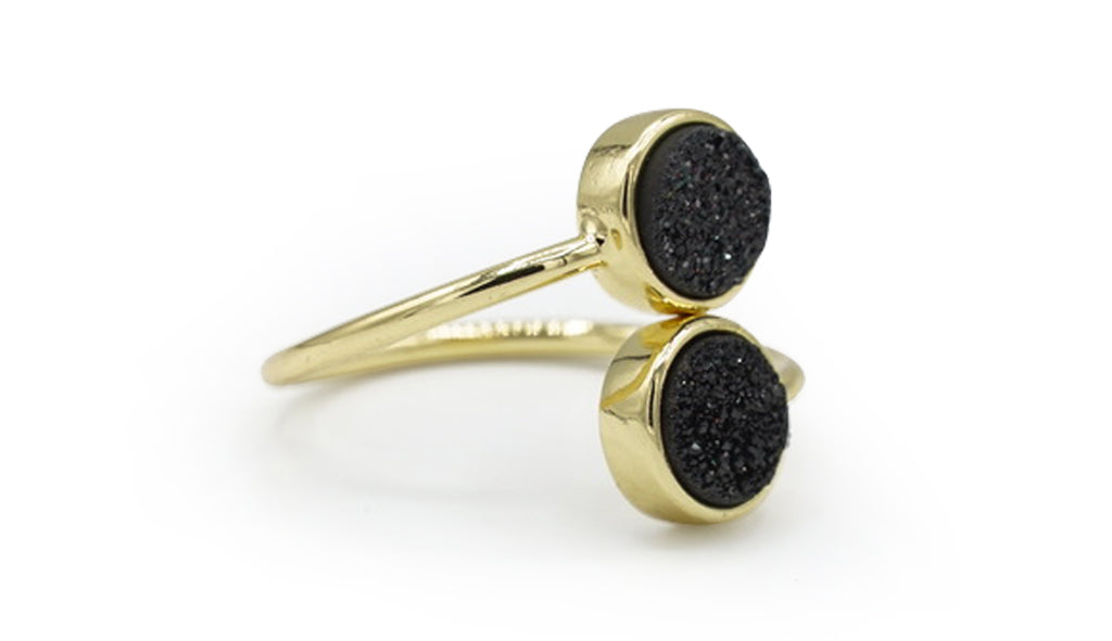 Druzy Double Ring