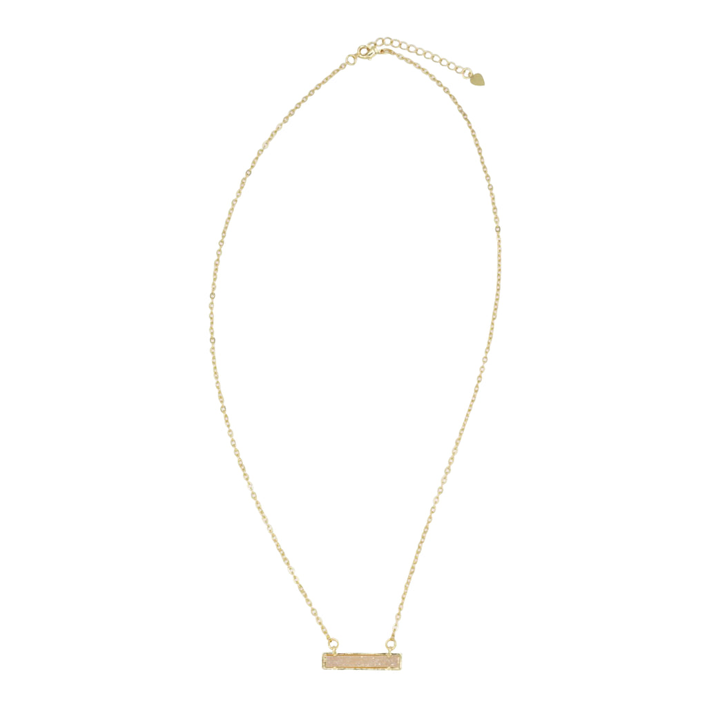 Druzy Bar Necklace