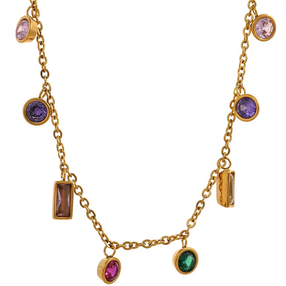 Multicolor Crystal Necklace