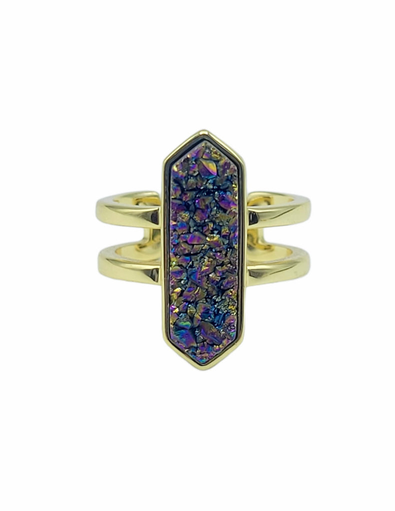 Druzy Diamond Ring