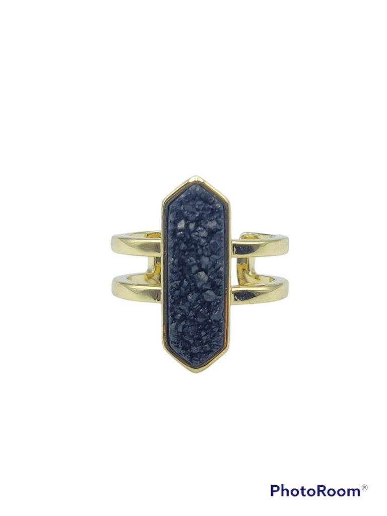 Druzy Diamond Ring