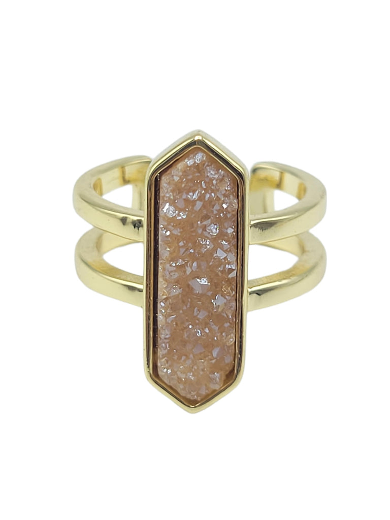 Druzy Diamond Ring