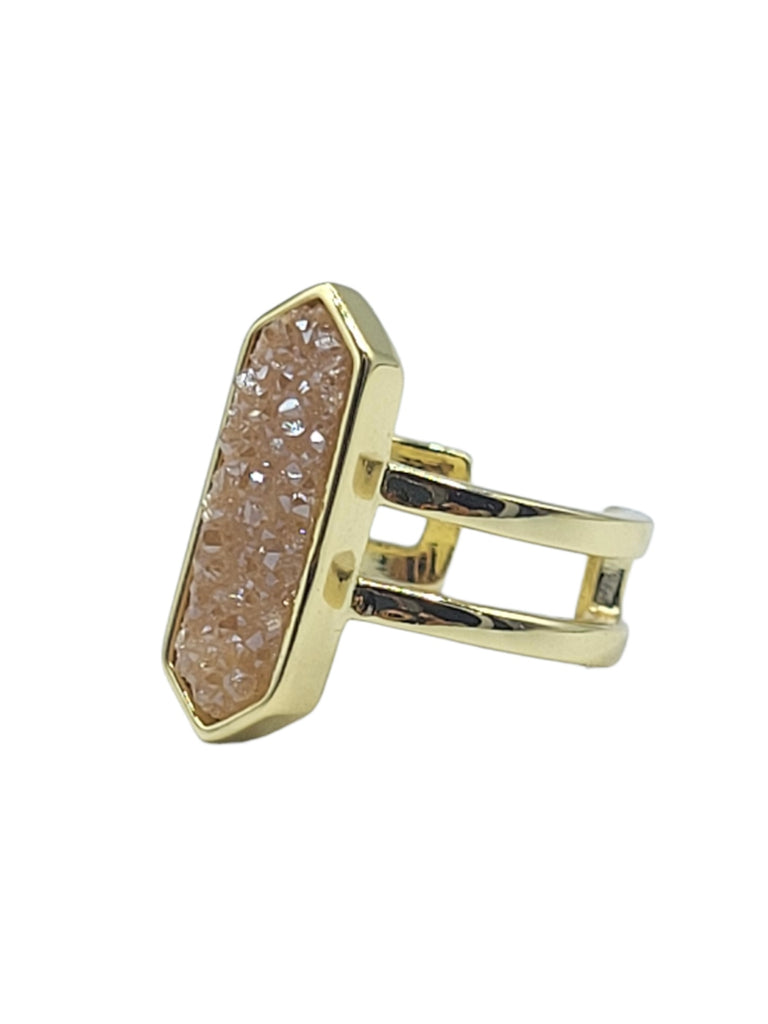Druzy Diamond Ring