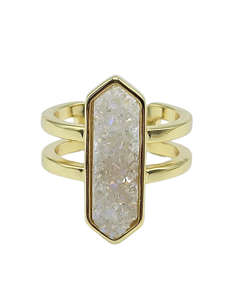 Druzy Diamond Ring