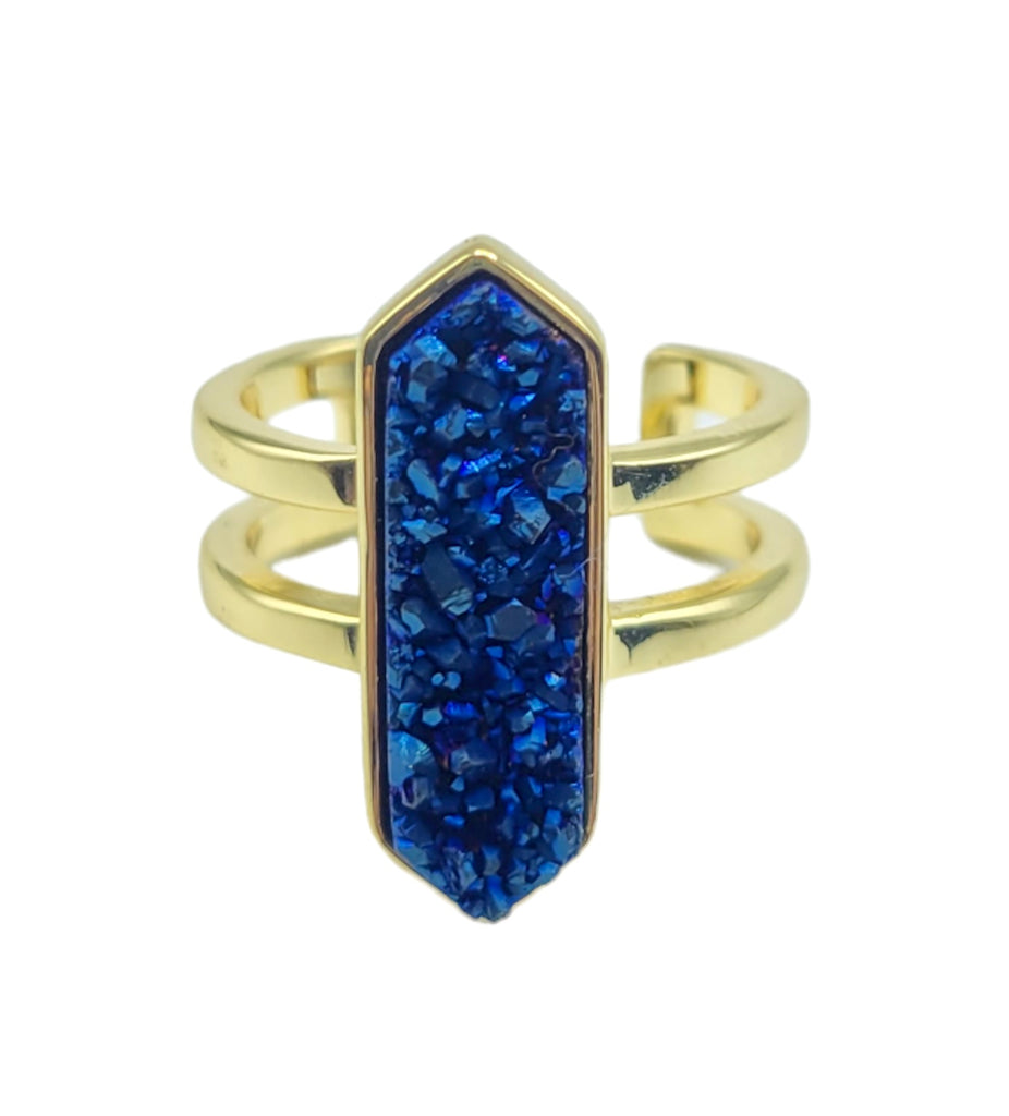 Druzy Diamond Ring
