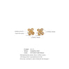 CZ Flower Stud Earrings