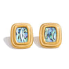Abalone Shell Rectangle Studs
