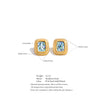Abalone Shell Rectangle Studs