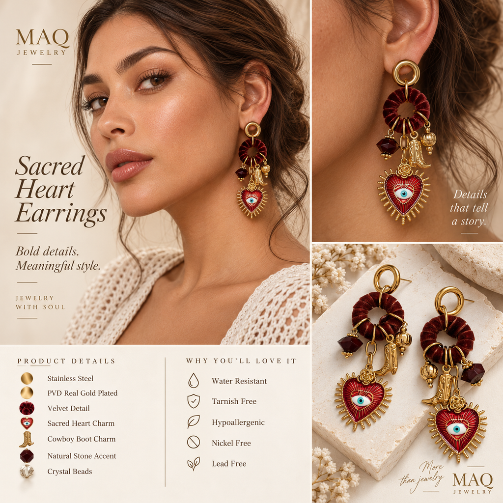 Sacred Heart Earrings