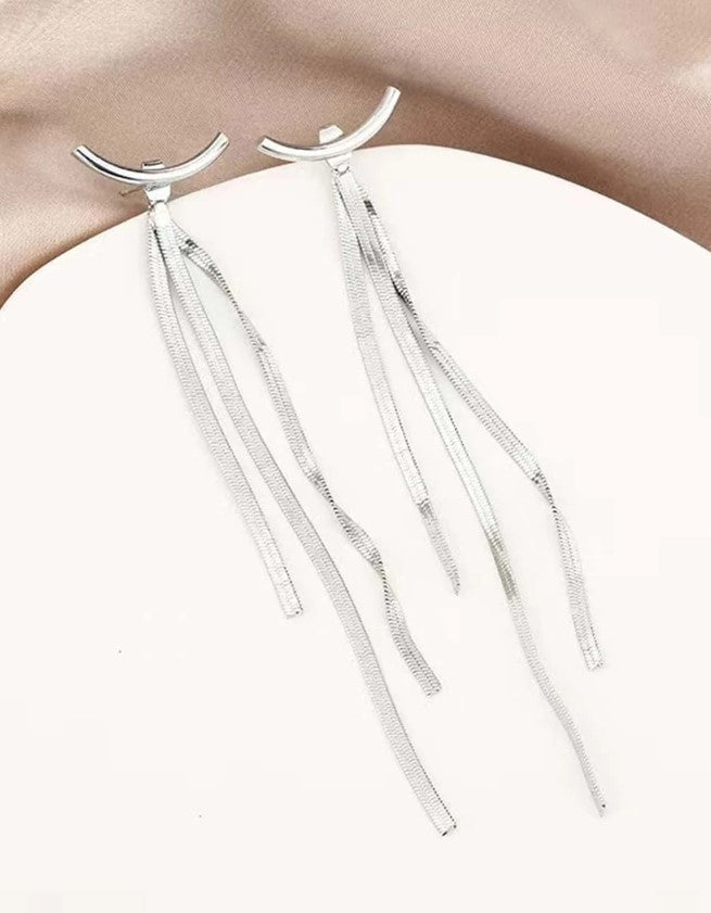 Long Tassel Dangle Drop Earrings