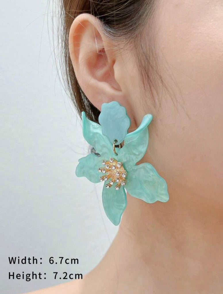 Summer Flower Resin Earrings