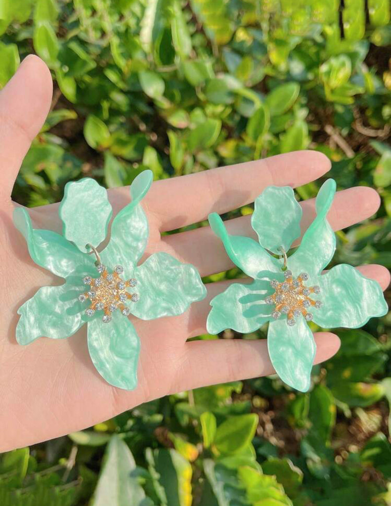 Summer Flower Resin Earrings