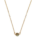 Abalone Shell  little Round Necklace - By MAQ