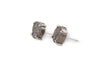 5 Way Druzy Earrings Studs Silver - By MAQ