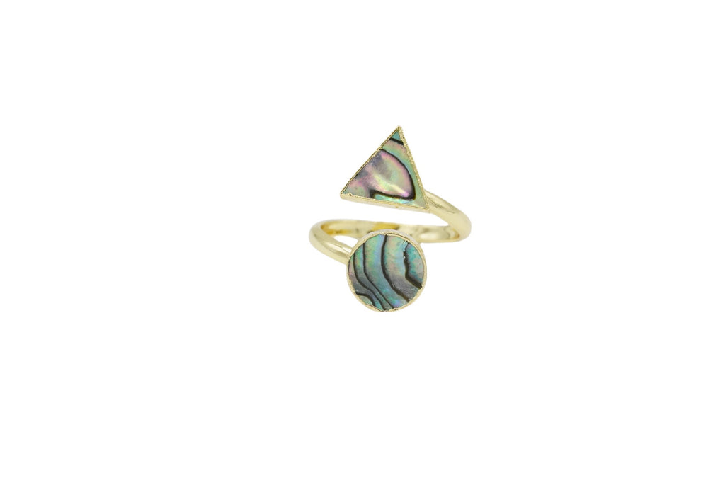 Abalone double Ring