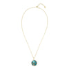 Natural Turquoise Stella Circle Necklace