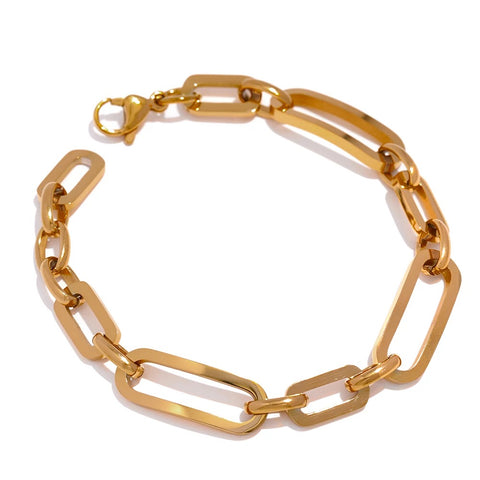 Double Gold Chain Bracelet