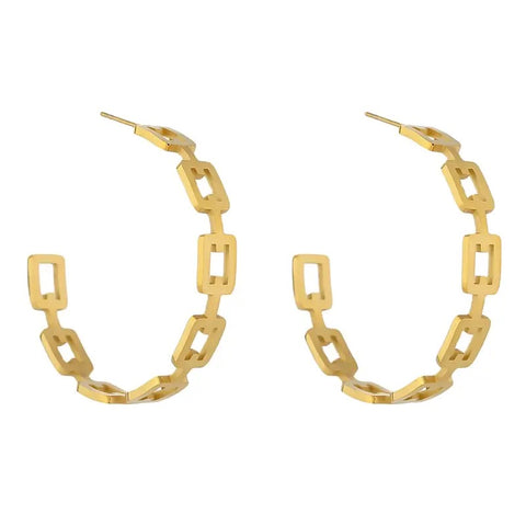 5 Way Druzy Earrings Gold