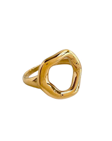 Oval Gemstone Ring Silver