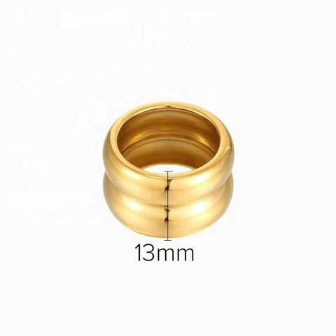 Flower Gold Ring (r)